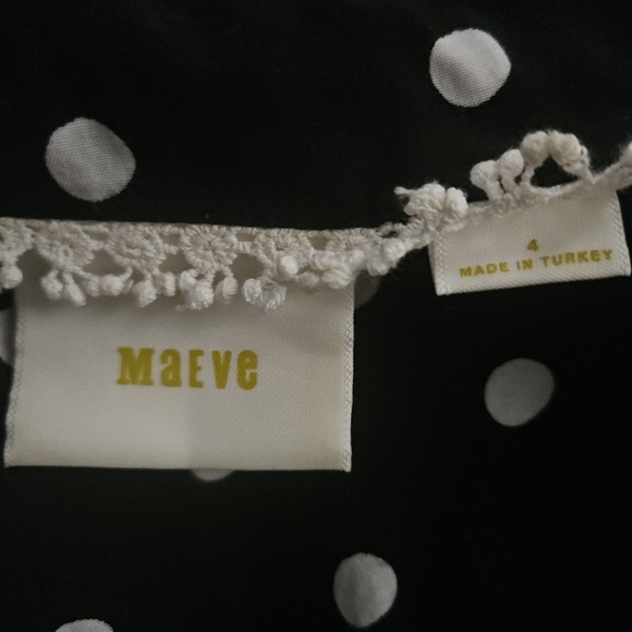 ANTHROPOLOGIE MAEVE CANNA POLKA DOT CROP TIE TOP  SIZE 4 - Picture 8 of 8